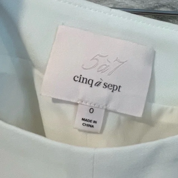 Cinq a Sept Luella Women’s 0 White Ruffle Wrap Skort Skirt